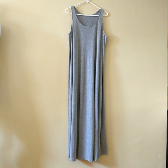 Hatch long body tank top dress M/L? gray maternity maxi stretch comfortable - Picture 1 of 8